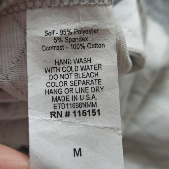 NWT Neiman Marcus Short Sleeve Gray Quilted Midi Dress - Picture 5 of 5